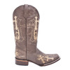 Open-box: CORRAL Womens Brown/ Beige Side Cross Embroidery Sq Toe, Size: 9, Width: M (L5042-LD-M-9) - Great condition, limited use