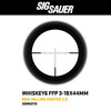 SIG SAUER WHISKEY6 3-18x44 30mm Milling Hunter 2.0 MOA Riflescope (SOW63115)