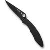 SPYDERCO Police Model 4.2in Black Stainless Steel Folding Knife (C07BKP)