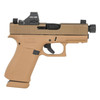 GLOCK G43X 9mm 3.41in 15rd Flat Dark Earth Semi-Automatic Pistol with Holosun HS407K X2 Red Dot Sight (UX4350204NR15ORNINO2)