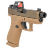 GLOCK G43X 9mm 3.41in 15rd Flat Dark Earth Semi-Automatic Pistol with Holosun HS407K X2 Red Dot Sight (UX4350204NR15ORNINO2)