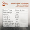 TALLEY Bergara Premier 20 MOA Short Action Picatinny Rail with Anti-Cant Indicator (PSM8700ACI)