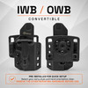 GRITR OMNI IWB/OWB Ambidextrous Kydex Holster Fits Smith & Wesson EZ/Equalizer
