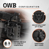 GRITR OMNI IWB/OWB Ambidextrous Kydex Holster Fits Smith & Wesson EZ/Equalizer
