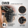 GRITR OMNI IWB/OWB Ambidextrous Kydex Holster Fits Smith & Wesson M&P9 M2.0 Competitor