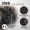 GRITR OMNI IWB/OWB Ambidextrous Kydex Holster Fits Smith & Wesson M&P Shield X