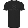 DRAKE Men's Non-Typical Logo Jet Black T-Shirt (DNT0154-JBK)