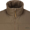 DRAKE Men's Delta Featherless Down Crocodile Brown Vest (DS0103-CCD)