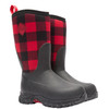 MUCK BOOT COMPANY Kid's Rugged II Black/Buffalo Plaid Boots (RG2-6PLD-RED)