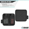 SAVIOR EQUIPMENT 2-Slot Obsidian Black Battery Holder with Hook Backing (SP-TNS-BATX2-BK)