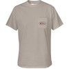 DRAKE Men's Americana Kayak Flag Cobblestone Light Heather T-Shirt (DT9872-CBT)