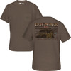DRAKE Men's Mud Cart Walnut Dark Heather T-Shirt (DT9888-WDH)