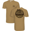 DRAKE Men's Old School Circle Honey Mustard T-Shirt (DT9525-HYM)
