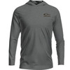 DRAKE The Graphic LS T Circle Mallard Graphite Heather Hoodie (DT8916-GPH)