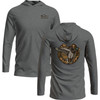 DRAKE The Graphic LS T Circle Mallard Graphite Heather Hoodie (DT8916-GPH)