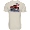 DRAKE Men's Americana Flag Truck Turtle Dove T-Shirt (DT9869-TDV)