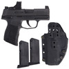 SIG SAUER P365 TACPAC Romeo-RS 9mm 3.1in 3x 10rd Mags Manual Safety Striker-Fired Pistol with Holster (365-9-BXR3-TACPAC-RS-MS-10)