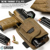 SAVIOR EQUIPMENT Universal Dark FDE Pistol Holster with Hook Backing (SP-TNS-PHOL-TN)