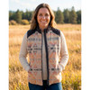 OUTBACK TRADING Women's Maybelle Warm Wool Western Desert Ivory Outdoor Vest (29629-DSI)