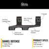 DANIEL DEFENSE 1in Double Ring Optics Mount (03-047-07246)