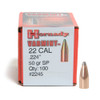 HORNADY Varmint 22 Cal .224 SP 50Gr 100 Per Box Bullets (2245)