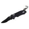 BENCHMADE Auto Triage Black Blade Serrated Clip Point Auto Assist Folding Knife with Hook (9170SBK)