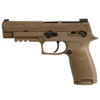 SIG SAUER P320 M17 9mm 4.7in 17rd Steel Mag Coyote PVD Pistol (320F-9-M17-MS)