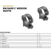 LEUPOLD Sako 1in Medium Matte Black Ringmount (54409)