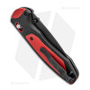 BENCHAMDE Boost 3.43in Drop-Point Black/Red Knife (591BK)