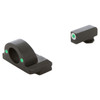 AMERIGLO For Glock Ghost Ring Green with White Outline Front and Green Rear Sights (GL-126)