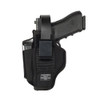 BLACKHAWK Nylon 3.75-4.5in Barrel Large Pistol Ambidextrous Size 05 Holster with Mag Pouch (40AM05BK)