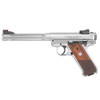 RUGER Mark IV Hunter 22LR 6.88in 10rd Satin Stainless Rimfire Pistol with Checkered Laminate Grip (40118)