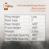 TALLEY Cascade 1in Short Action Low Rings Scope Mount (930725)