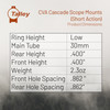 TALLEY Cascade 30mm Short Action Low Rings Scope Mount (730725)