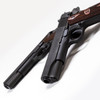 AUTO ORDNANCE 1911A1 Commander 45 ACP 4.25in Barrel 7Rd Brown Checkered Plastic Black Pistol (1911BKOC)