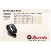 BURRIS RimFire And Airgun 1in Medium Steel Black Rings (420069)