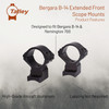 TALLEY Remington 700 1-Piece Hi Base & Extension 1in Ring Set (95X700)