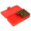 MTM CASE-GARD P-50 Series 50rd Clear Red Large Handgun Ammo Box (P504529)