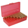 MTM CASE-GARD P-50 Series 50rd Clear Red Small Handgun Ammo Box (P509M29)