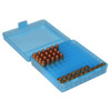 MTM CASE-GARD P-100 Series 100rd Clear Blued Small Handgun Ammo Box (P100924)
