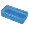 MTM CASE-GARD P-50 Series 50rd Clear Blue Large Handgun Ammo Box (P504524)