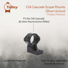 TALLEY 30mm Cascade Short Action Medium Scope Mounts (740725)