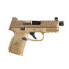 FN 509 Compact Tactical 9mm 4.32in 15/12/24rd Flat Dark Earth Semi-Automatic Pistol (66-100780)