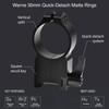 WARNE Maxima 30mm Quick Detach Ultra High Matte Rings (217LM)