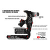 T.R.U. BALL ARCHERY Goat 3 Or 4 Finger Medium Black/QuickSilver Trigger/Hinge Release (TGOT-BKQS-M)