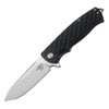 BESTECH KNIVES Grampus 3.47in D2 Stonewash/Satin Blade Black G10 Folding Knife (BG02A)