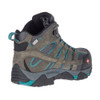 MERRELL Women's Moab Vertex Mid Waterproof Comp Toe Pewter Work Boot (J42076)