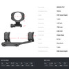 WARNE QD XSKEL 1in Black Mount (QDXSKEL1TW)