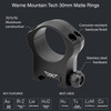 WARNE Mountain Tech 30mm High Matte Rings (7215M)