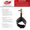 B3 ARCHERY Alpha Desert Brown Release Aid with Flex Connector System (ALFC-DB)
